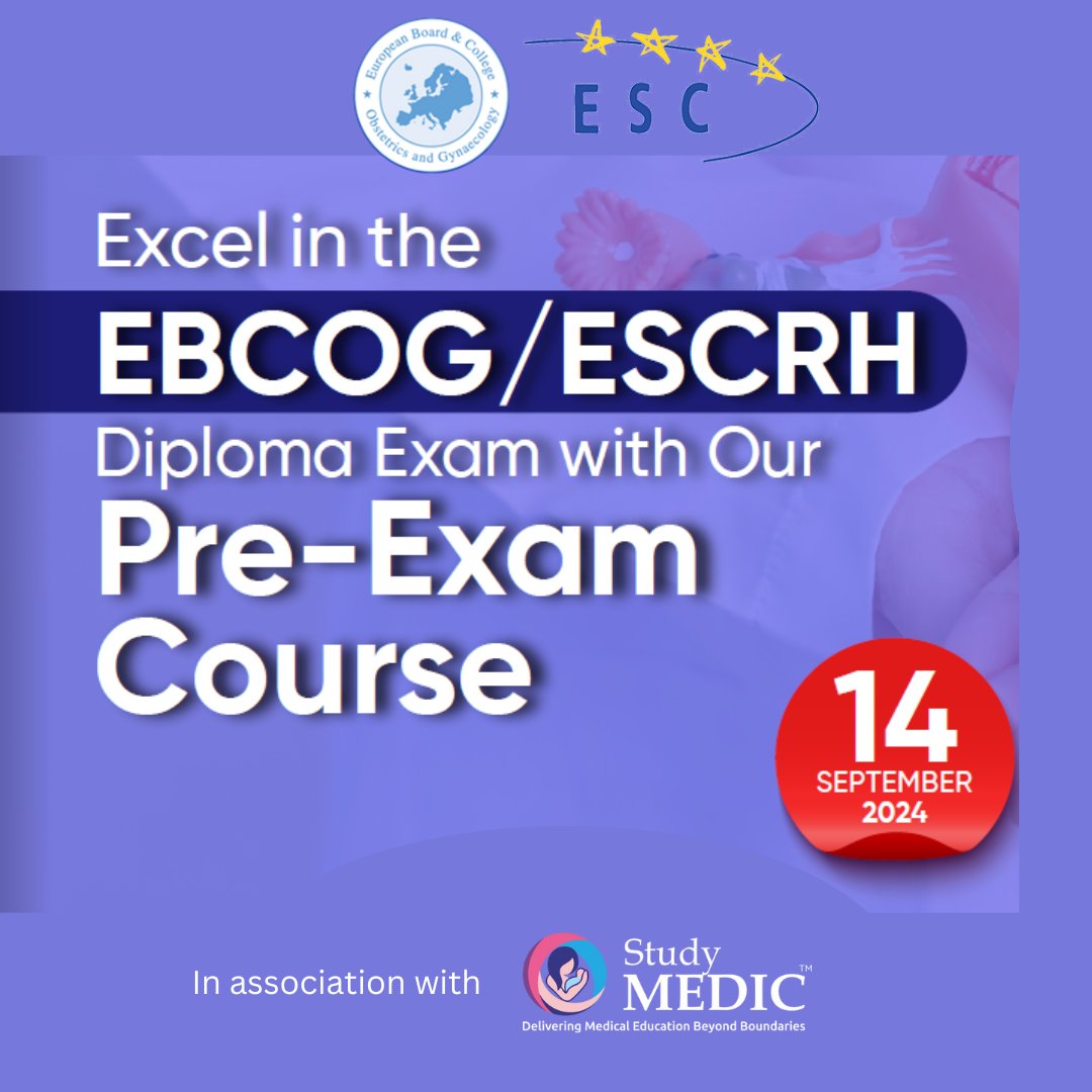 Enrolling in the EDSRH-EBCOG/ESCRH exam? You may be interested to join this pre-exam course on 14 September. This course, conducted in association with StudyMEDIC, prepares you for the Diploma level exam. Sign up today at the special introductory price: studyefog.com/product/edsrh-…