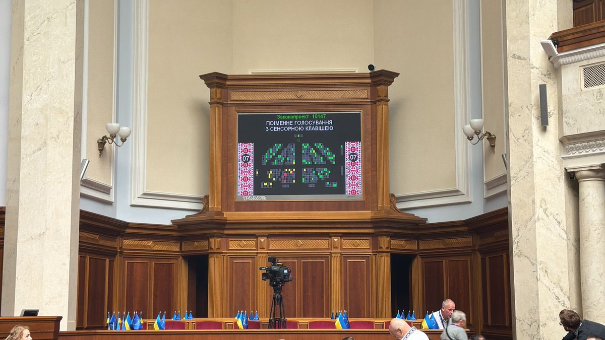 oleg_dunda's tweet photo. We supported the ratification of the #Rome #Statute🔥
✅ 281 - “Yes”
The bill provides for Ukraine's ratification of the provisions of the Rome Statute of the International #Criminal #Court, fully integrating the country into the ICC.
This is also one of the requirements for Ukraine's accession to the #EU.
#Ukrainian_Parliament
#Ukraine_NATO_EU
@IntlCrimCourt @UN @EU_Commission