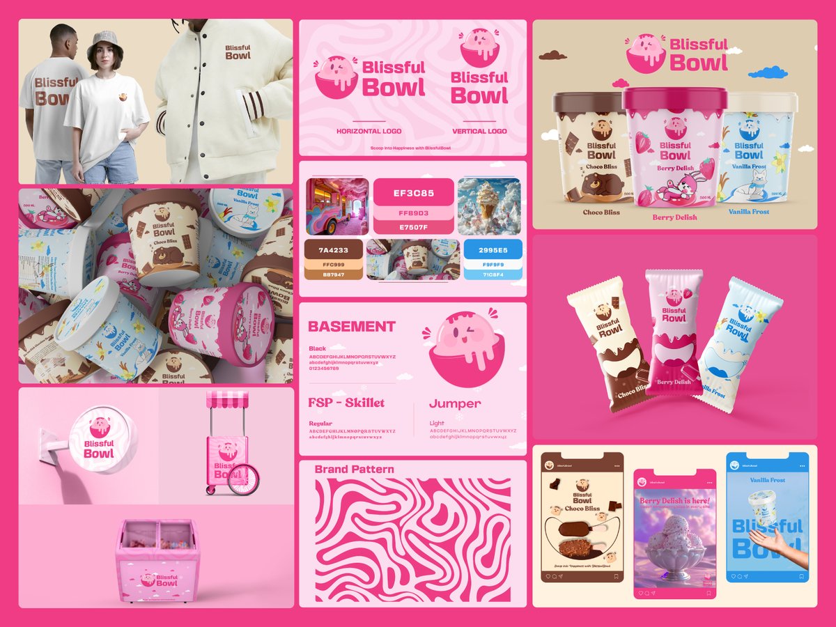 Ice Cream | Packaging | Logo | Brand Identity

#BrandIdentity #branding #branddesign #identity #IceCream #Icecreambranding #Packaging  #packagingdesign #labeldesign #LogoDesign #icecreampackaging #visualidentity #graphicdesign #Logo #package #product  #productdesign