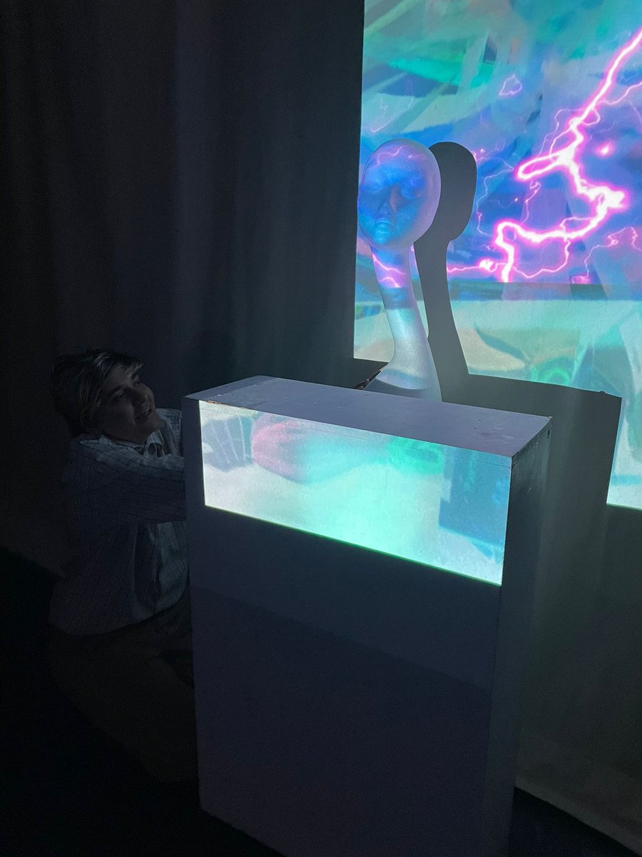 Carousel (@carouselartuk) on Twitter photo Here’s another peek into Electric Mutant X's collaboration with <a href="/DreamyPlace_UK/">Dreamy Place</a> 🤖☁️
This week, Yas finished creating a model of a head inspired by AI and began experimenting with projections of her art.
Stay tuned for more… 👀
#AI #DreamyPlace #Brighton #ProjectionArt Here’s another peek into Electric Mutant X's collaboration with <a href="/DreamyPlace_UK/">Dreamy Place</a> 🤖☁️
This week, Yas finished creating a model of a head inspired by AI and began experimenting with projections of her art.
Stay tuned for more… 👀
#AI #DreamyPlace #Brighton #ProjectionArt