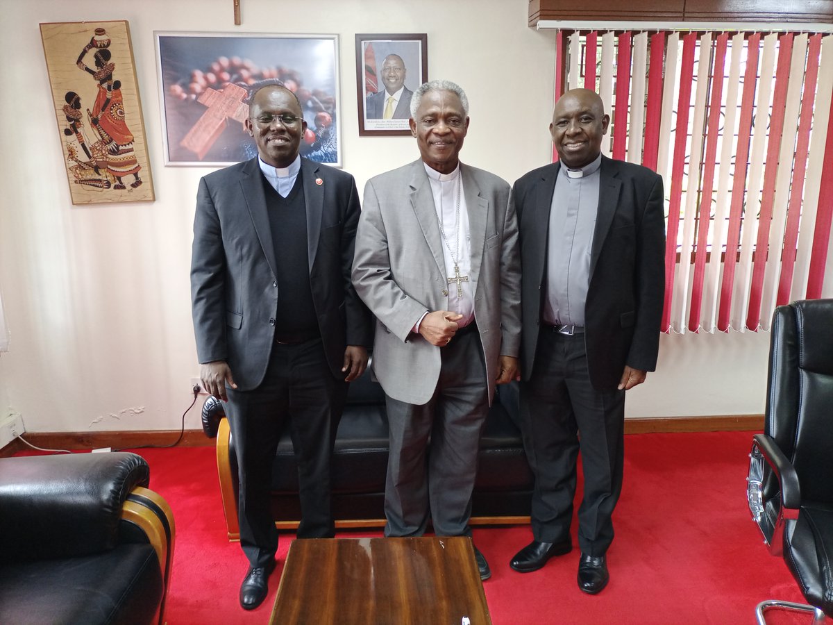 cuea_official's tweet photo. On Saturday 17th August 2024, we were privileged to receive His Eminence Peter Kodwo Appiah Cardinal Turkson, Chancellor of the Roman Curia, during a courtesy call to our Vice Chancellor
#CUEA #Leadership #FaithAndEducation #VisitCUEA #CUEA40 #HigherEducation #CUEAProud https://t.co/iBdcTUwShe