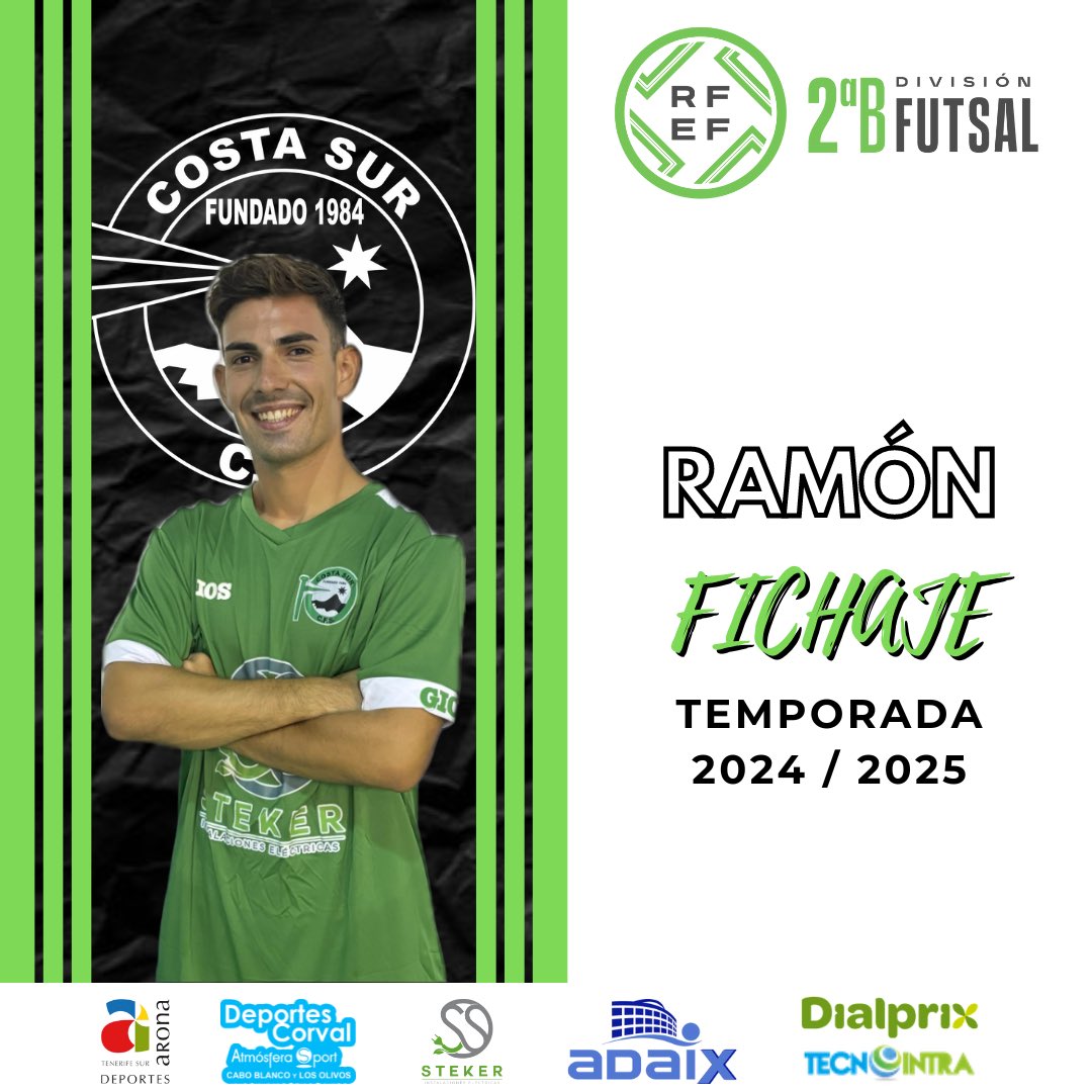 🆕 OFICIAL - FICHAJE 📝

Nos complace anunciar un nuevo fichaje que sin duda fortalecerá nuestro equipo. Damos la bienvenida a Ramón, un talentoso ala que viene del FS Picassent, 2ª División B - Grupo 3.