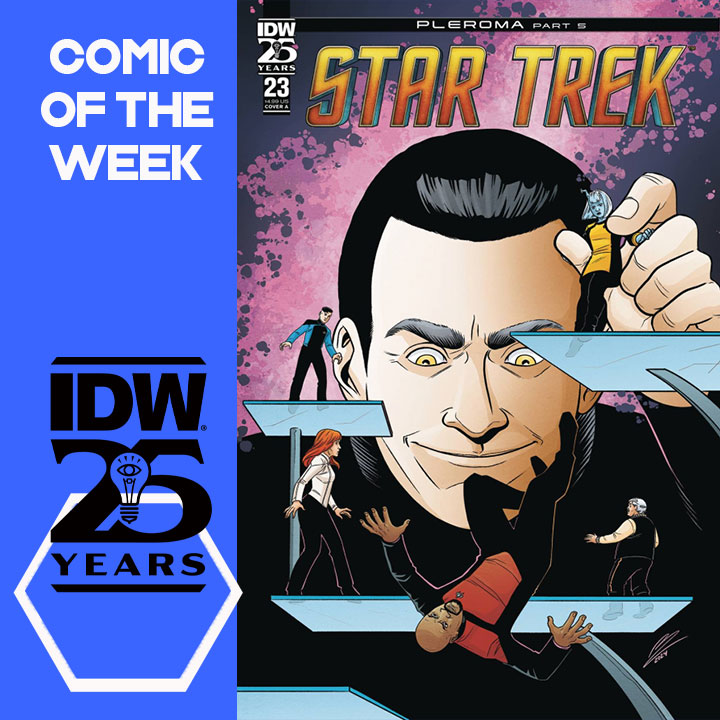GeekyBrummie's tweet photo. The #ComicoftheWeek is @startrek#23 by @cpkelley @JacksonLanzing #MeganLevens #LeeLoughridge and #ClaytonCowles edited by @HeatherAntos from @IDWPublishing - No self respecting Star Trek fan should be missing out on these fantastic comics ^KB https://t.co/OjazbPQfsP https://t.co/RXw9YhSfEG