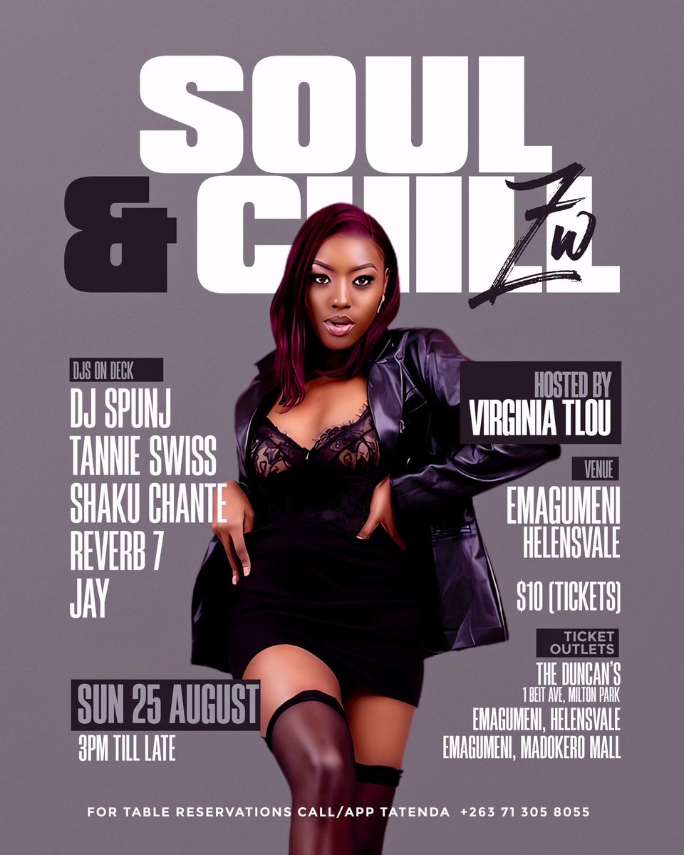 Let's link up somewhere...

Friday: ZiFM's Old School Birthday Party at the Venue

Saturday: Africa Bounce 🚀

Saturday: <a href="/skug_barn/">Skug_Barn</a>
Market

Sunday: Soul and Chill