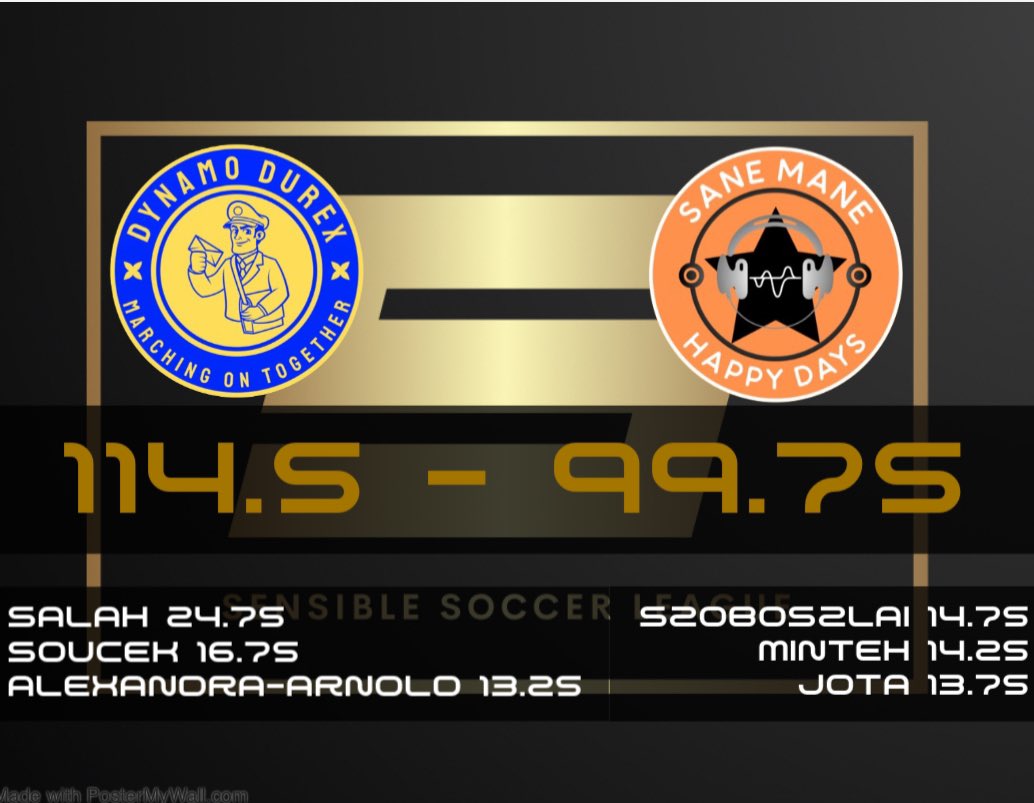 Sensible Soccer Draft League tweet media