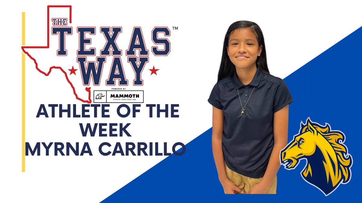 We want to congratulate Myrna Carrillo for being this weeks Texas Way athlete of the week. Myrna has a great spirit of competition, playing against older girls and being successful. #texasway@rguerrero_DWS <a href="/JNunn_ADM/">James Nunn</a> <a href="/RRodriguezJr2/">Coach Rod</a>