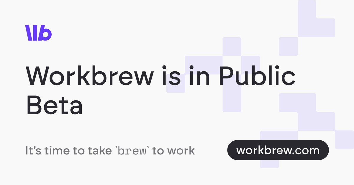 Workbrew is in Public Beta. With this launch, developers, IT managers, and security professionals gain access to a unified and secure software delivery platform built on top <a href="/MacHomebrew/">Homebrew</a>. Best of all, starting with <a href="/Workbrew_/">Workbrew</a>  is free with no device or user limits.