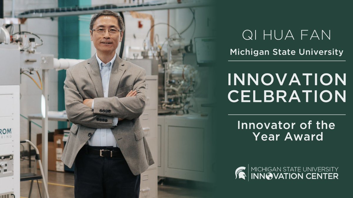 ICYMI: Innovator Qi Hua Fan tackles PFAS in drinking water with a 30x more efficient filtration tech &amp; plasma science for breaking down "forever chemicals." Cheers to cleaner water &amp; better health! innovationcenter.msu.edu/using-activate…
