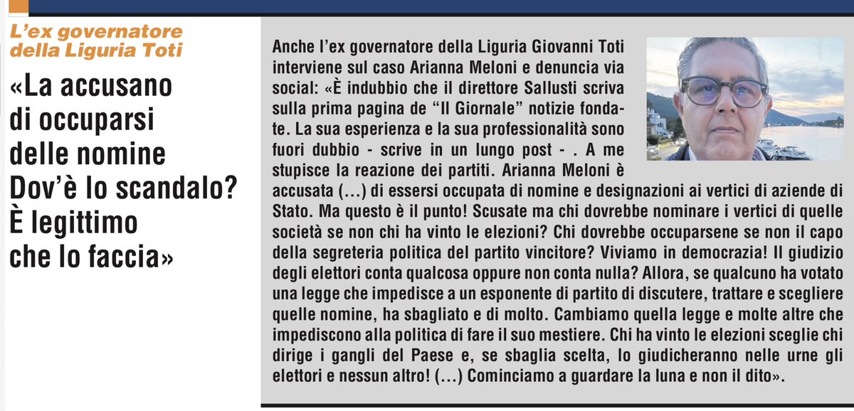 Come si può non condividere!!!
#AriannaMeloni 
#meloni