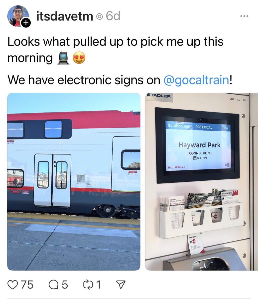 The Threads crew digs the electric trains.