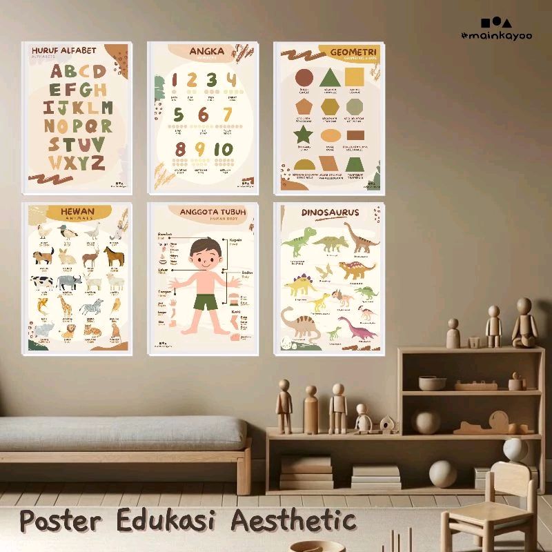 Cek Poster Edukasi Anak - Aesthetic Earth Tone A3+ #mainkayoo dengan harga Rp7.900. Dapatkan di Shopee sekarang! s.shopee.co.id/qz79iGHJ?share…