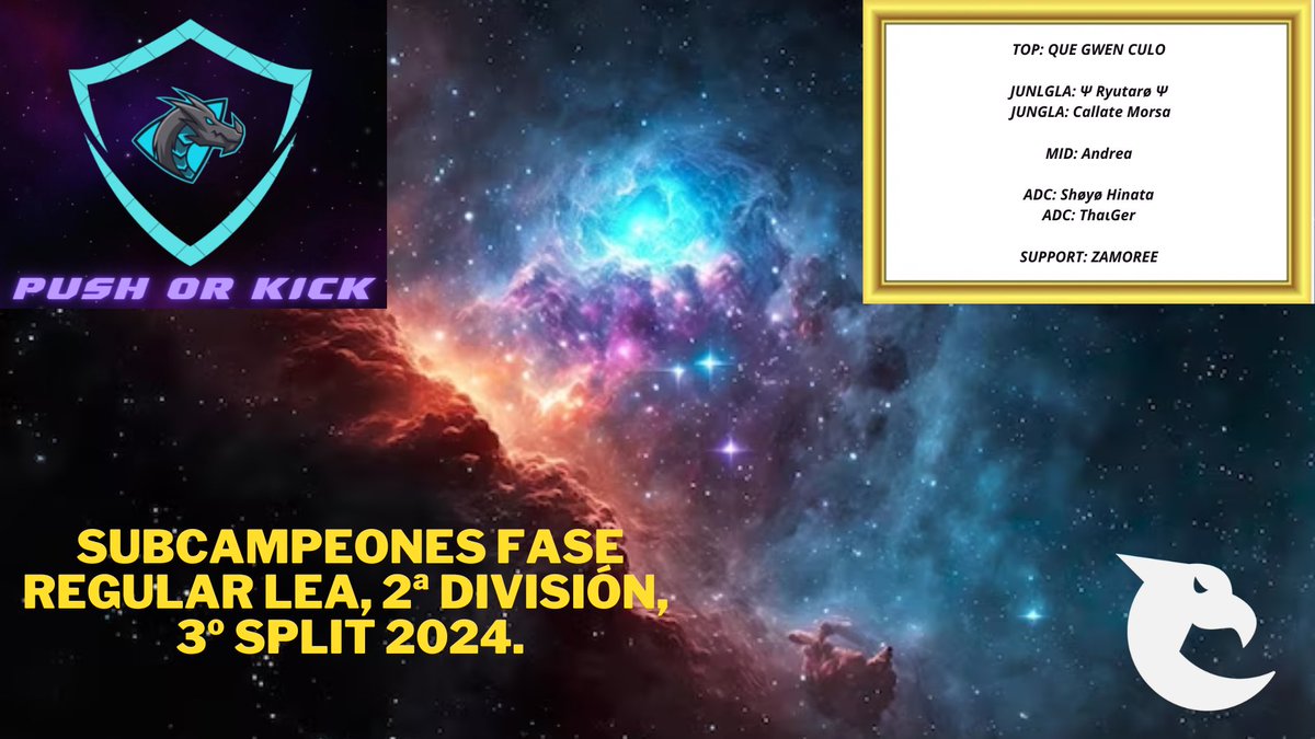 PushOrKick's tweet image. Y finalmente tras 3 splits seguidos quedándonos fuera de play offs, no solo volvemos a unos, sino que lo hacemos proclamándonos subcampeones de nuestra división en la fase regular con un marcador global de 10-4.

Tras un año y poco volvemos a estar a dos series de ganar una…