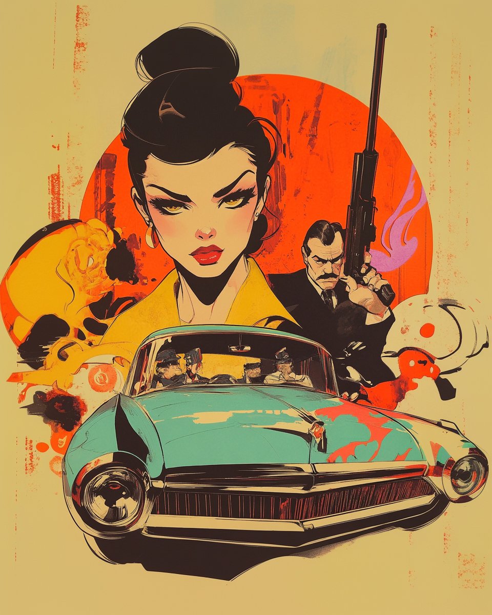 skyaghast's tweet image. #spytech #giallo #espionage #spies #femmefatale #gina #retro #illustration #mi5