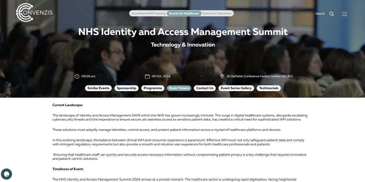 Library and Knowledge Services (@knowledge_gmmh) on Twitter photo NHS Identity and Access Management Summit
Technology and Innovation, 09 October 2024, 15 Hatfields Conference Centre, London SE1 8DJ <a href="/convtraining/">Convenzis Training</a> tinyurl.com/3dx4v5b4 NHS Identity and Access Management Summit
Technology and Innovation, 09 October 2024, 15 Hatfields Conference Centre, London SE1 8DJ <a href="/convtraining/">Convenzis Training</a> tinyurl.com/3dx4v5b4
