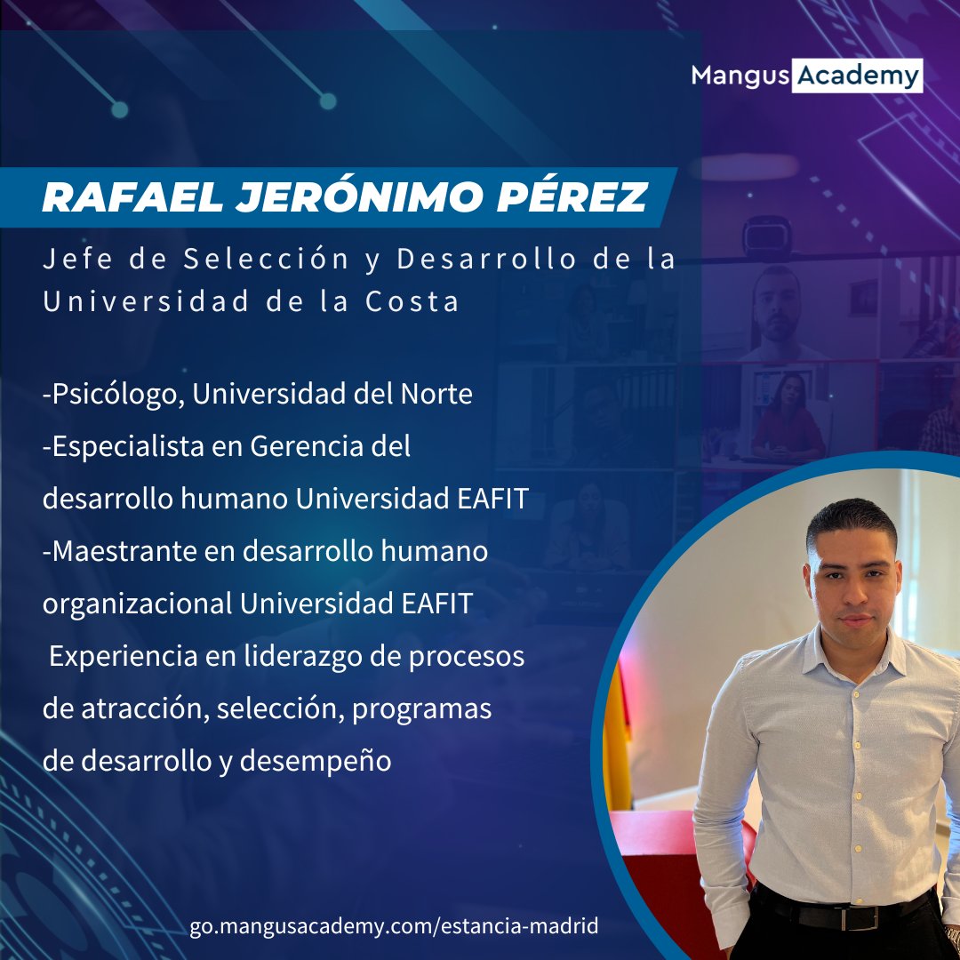 Regístrate al webinar: Desarrolla tus competencias y las de tu equipo para la consecución de objetivos organizacionales.  Link de regístro: go.mangusacademy.com/webinars