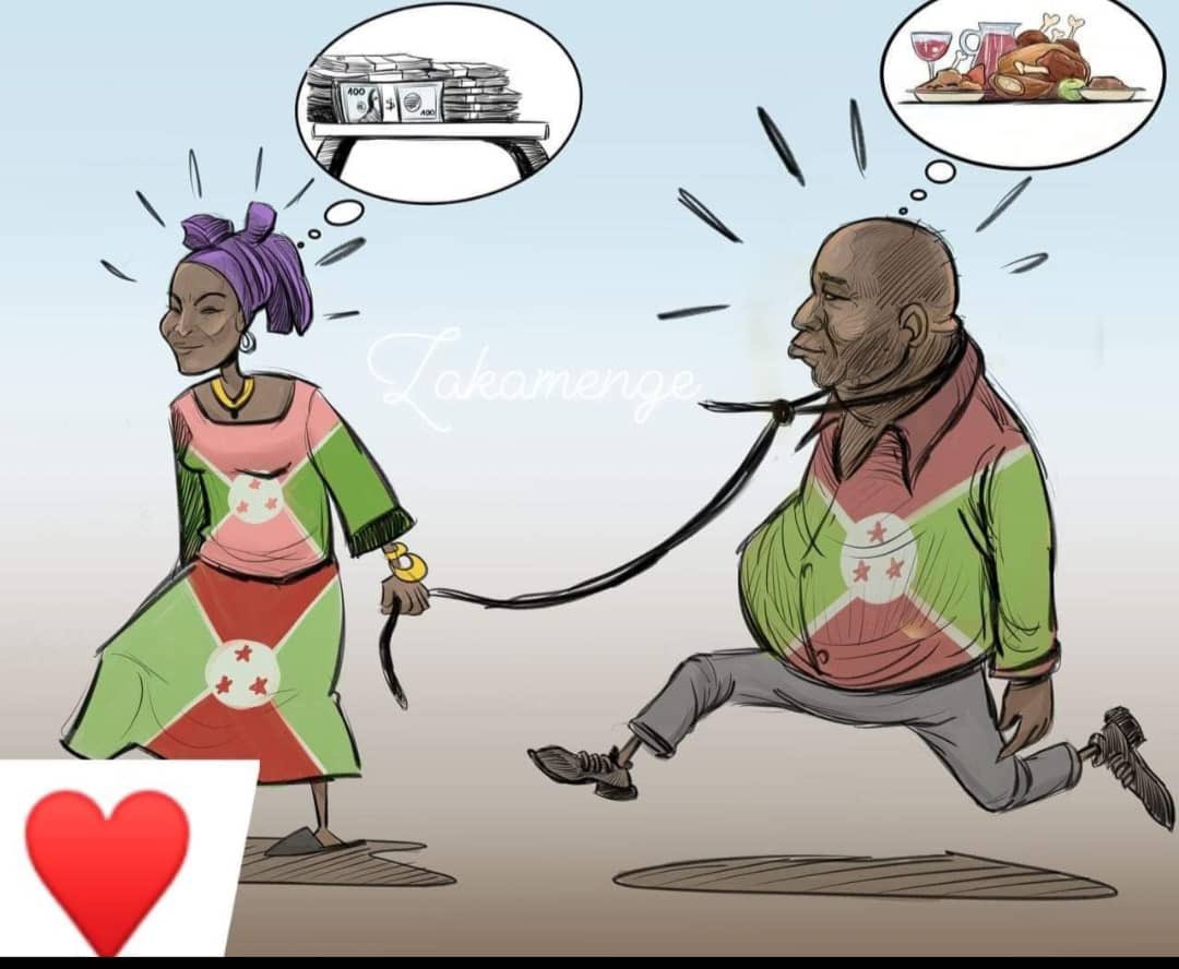 LandOf63197's tweet photo. Au Burundi, @Burundi1stLady l'épouse du Président domine son mari, influençant les décisions et représentant parfois le pays à l'étranger. Cette prise de pouvoir affaiblit l'autorité présidentielle et menace la stabilit�� et l'intégrité de l'État.@GeneralNeva #YariyeJondama 😂😂😂 https://t.co/TMy1qS3OBB