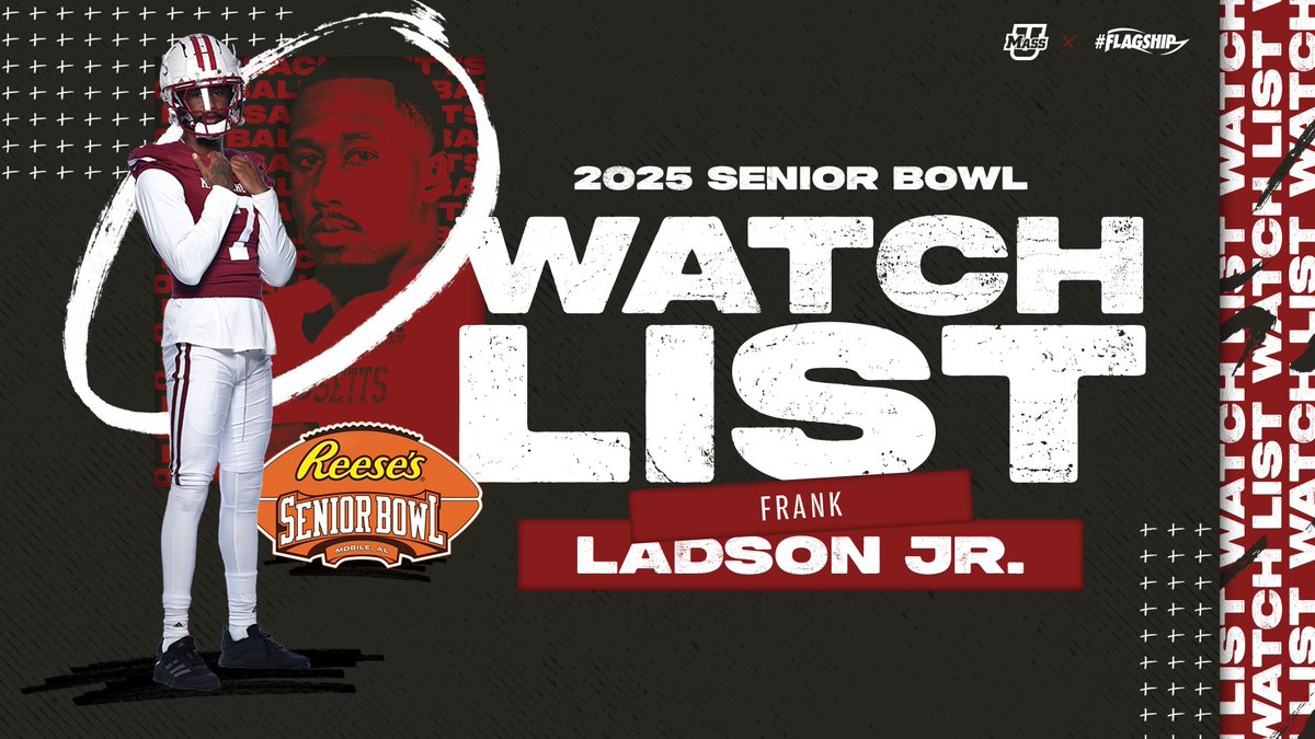 UMass Football (@umassfootball) on Twitter photo Frank Ladson Jr. has been named to the <a href="/seniorbowl/">Panini Senior Bowl</a> Preseason Watch List!
#Flagship๐ฉ x #TheDraftStartsInMOBILE Frank Ladson Jr. has been named to the <a href="/seniorbowl/">Panini Senior Bowl</a> Preseason Watch List!
#Flagship๐ฉ x #TheDraftStartsInMOBILE