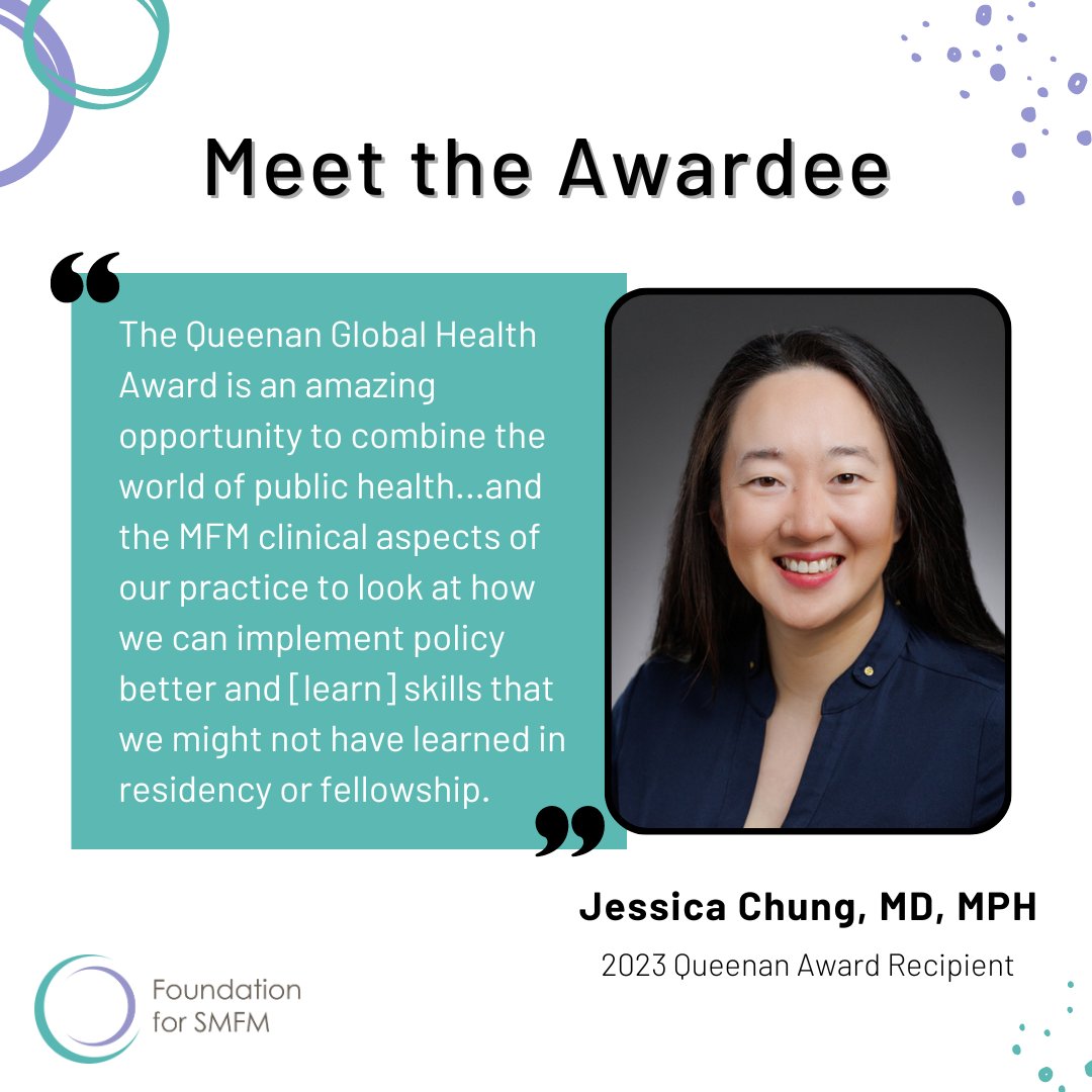 The Foundation for SMFM’s #Queenan Global Health Awards aims to train future leaders in #perinatal health to provide sustained advancement in #obstetric practice in underserved areas around the globe. Learn more and apply at foundationforsmfm.org/programs/queen…
