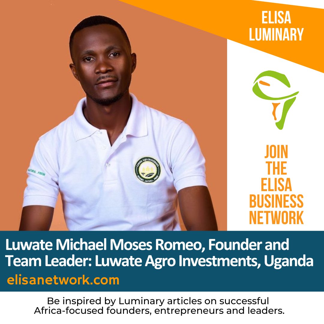 Luwate Michael Moses Romeo, is the Founder and Team Leader of Luwate Agro Investments, based in Buikwe, Uganda. They are a tech-enabled social enterprise dedicated to creating fair and reliable markets for agricultural producers based on transparency. i.mtr.cool/kggkqfzerp