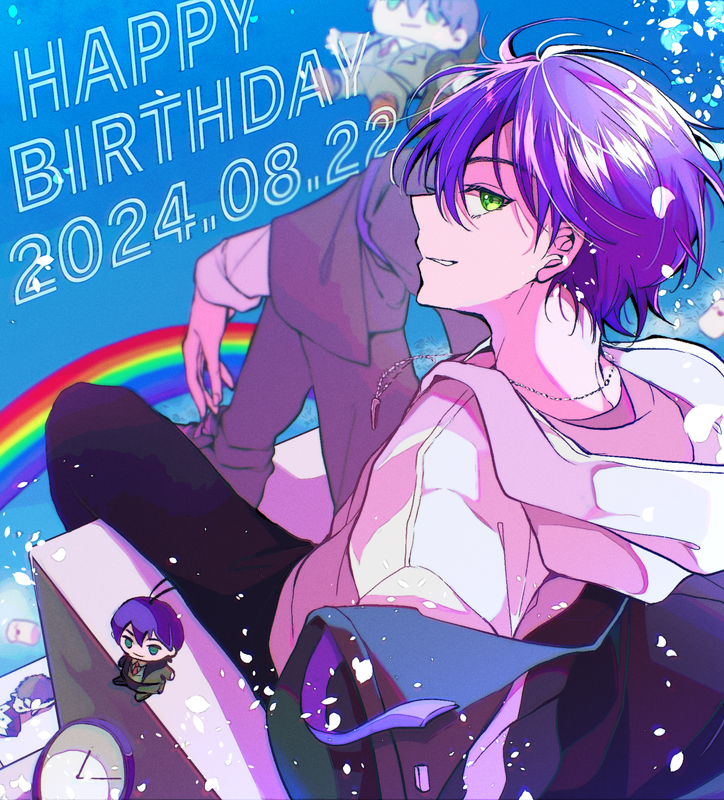 「#剣持刀也のお誕生日会 おめでとうございます!今年も楽しい1年にしてください! 」|線画(17/40)のイラスト