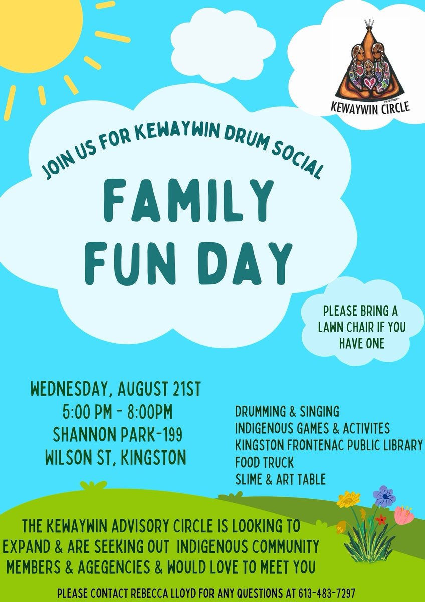 Join Kewaywin Circle at Shannon Park tonight, Aug. 21, at 5 p.m.! #YGK