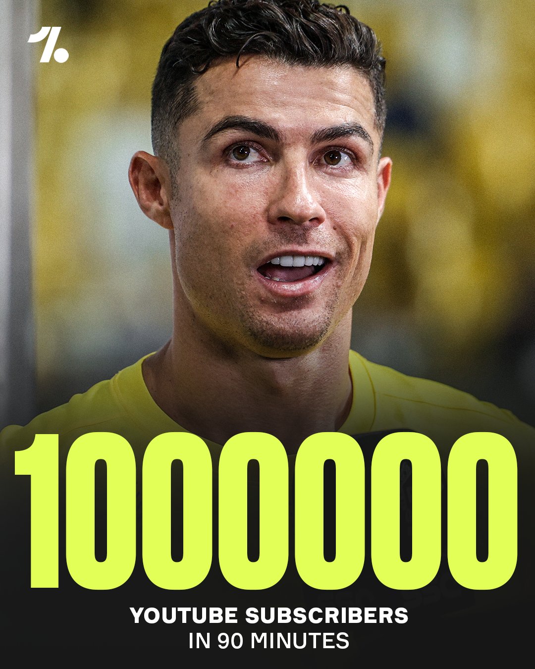 OneFootball on X Cristiano Ronaldo SMASHED the record for the fastest YouTube channel to hit 1 million subscribers achieving the feat five and a half hours quicker than the previous record https t ...