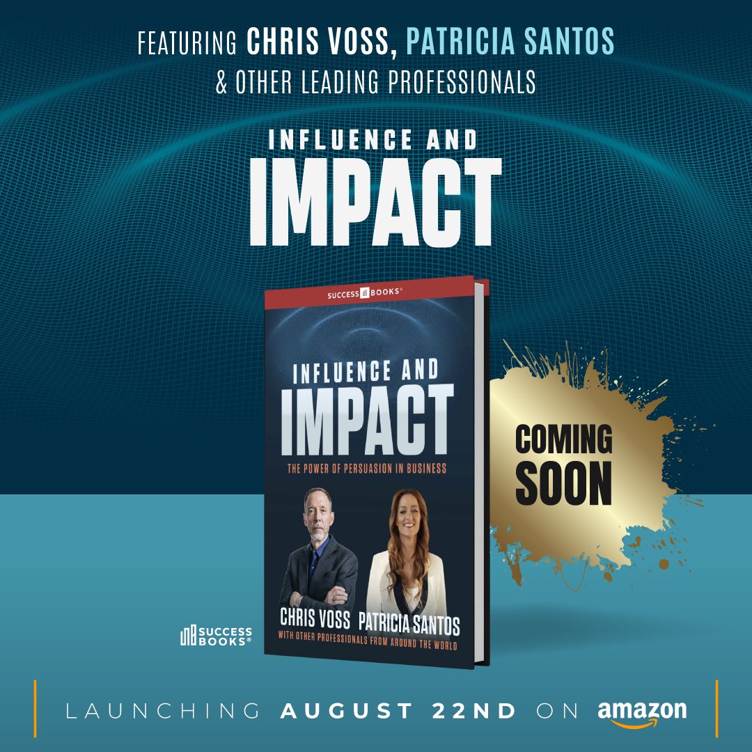 This isn't just any book “Influence and Impact” features  <a href="/fbinegotiator/">Christopher Voss</a> Chris Voss, the renowned negotiator, alongside a brilliant lineup of entrepreneurs and experts from around the globe, and I’m thrilled to be one of them 👊