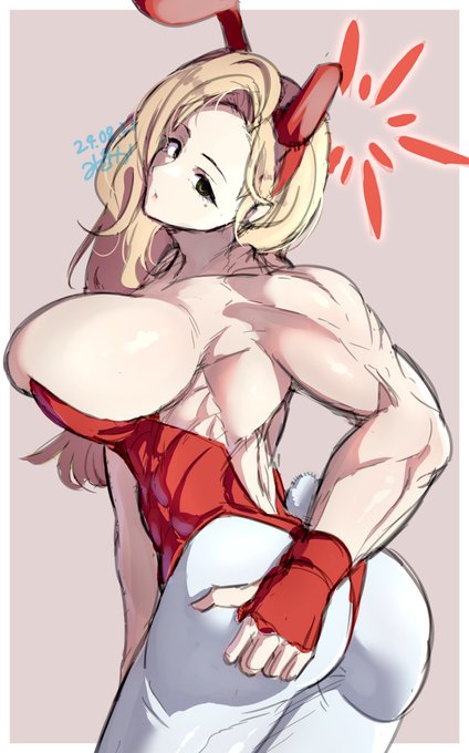 バニーの日だったけどまだアケミ描けとらんなぁ…せや!で生まれた絵 