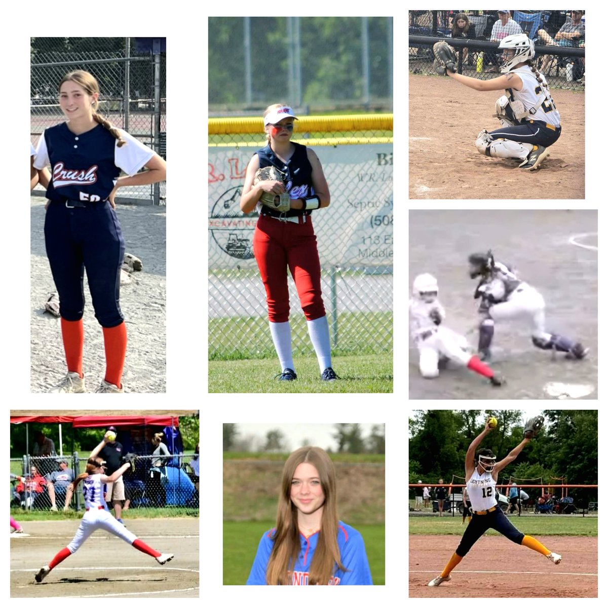 Introducing our seven new players joining the team for the 24/25 season!!

2028 Shai Forest- P/OF
2028 Wynne Sankovich- OF/1B
2029 Corynne Roy- C
2029 Hannah Campbell- C/3B
2029 Audrina French- P/1B
2029 Grace DiOrio- 1B
2030 Emma Sylvestre- P/MIF