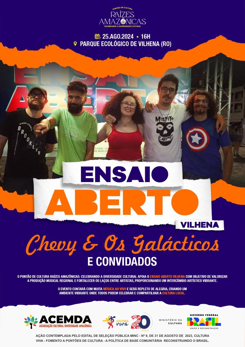 chegarock's tweet photo. Domingo,  25 de agosto, a partir das 16 h, tem ENSAIO ABERTO VILHENA - 4 EDIÇÃO no Parque Ecológico Marechal Rondon https://t.co/GU20hqHF1f