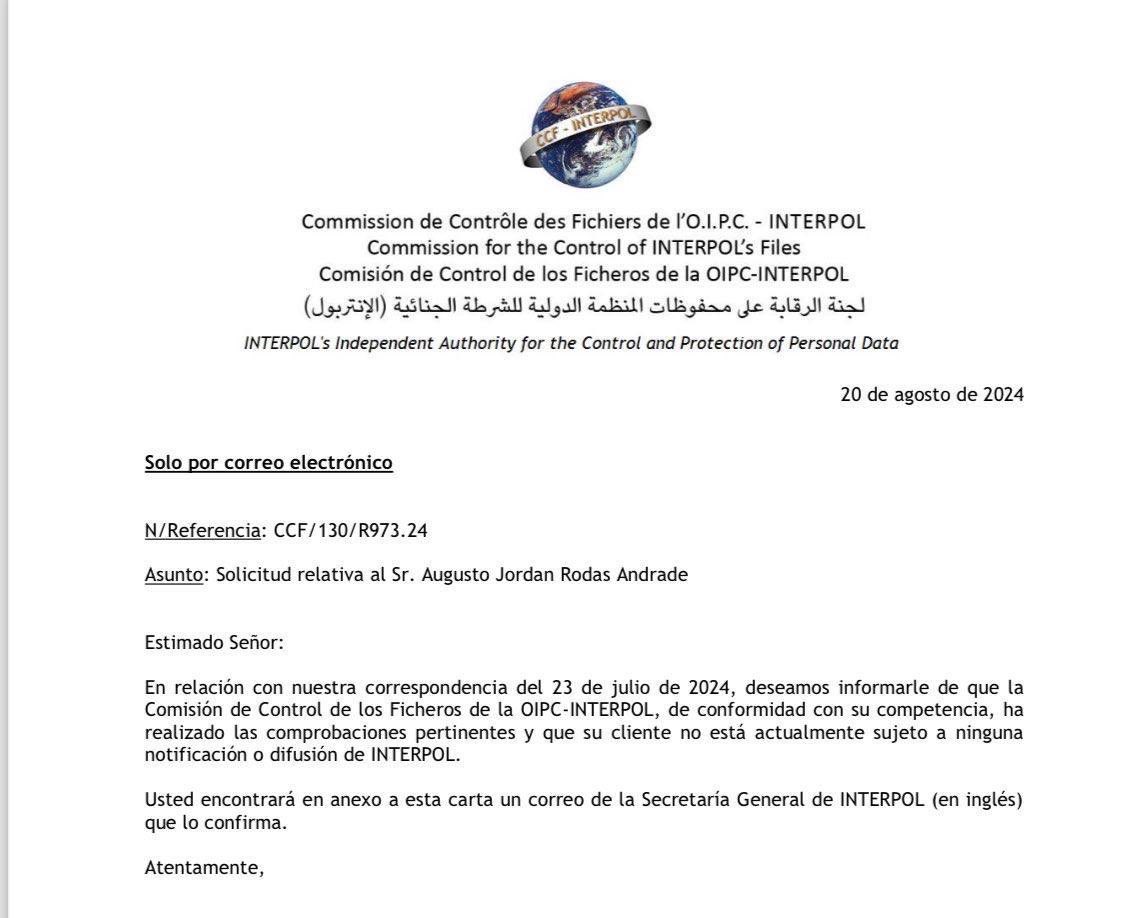 J_AlexValdez's tweet photo. 🚨#URGENTE  La Interpol notificó al exprocurador de los Derechos Humanos, Jordán Rodas, que no tiene activa alerta roja internacional en su contra, desmintiendo lo informado por el MP en el caso contra la resistencia sancarlista. https://t.co/Tgl6l0dKQO