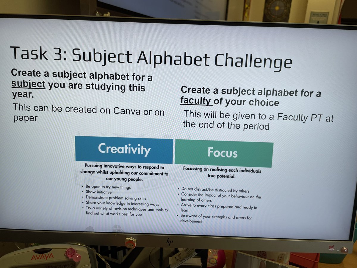 AlvaRmps's tweet photo. Study skills tried “Subject Alphabet” this afternoon - great work team! https://t.co/bi3myJBsaR