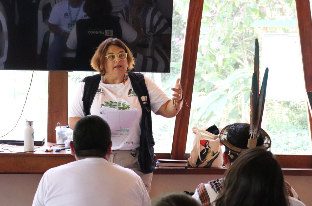 UNESCOperu's tweet image. “Estamos generando evidencia de que las #ReservasDeBiosfera funcionan como modelo territorial eficaz que hace compatible la conservación de la biodiversidad con el desarrollo económico y social”. Concluyó @GuiomarAlonso, en el cierre del #3EncuentroRegional del #ProyectoAmazonía”