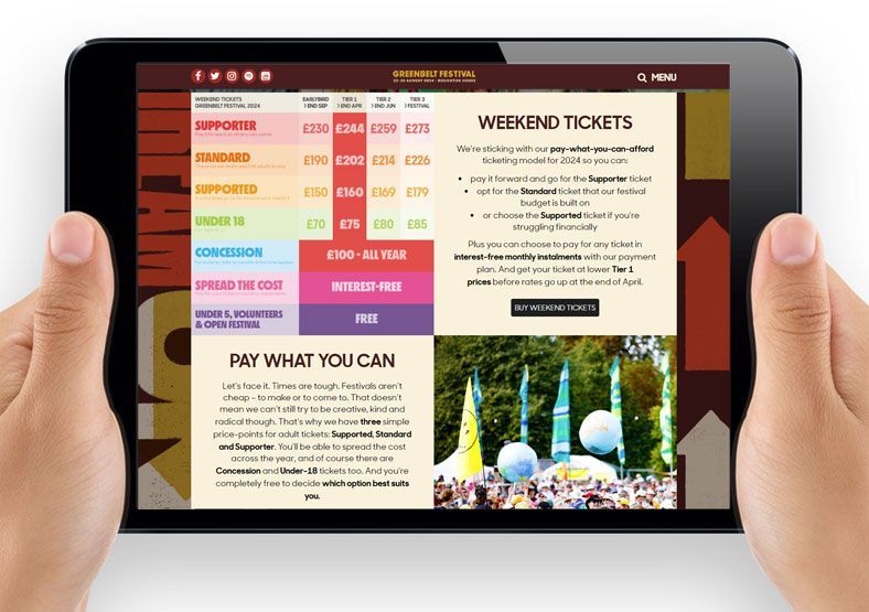 PublicSarah's tweet photo. Our website for the incredible arts and music festival Greenbelt - happening this weekend! https://t.co/yxEG7Sc9JQ https://t.co/vC4yW2cAUb
