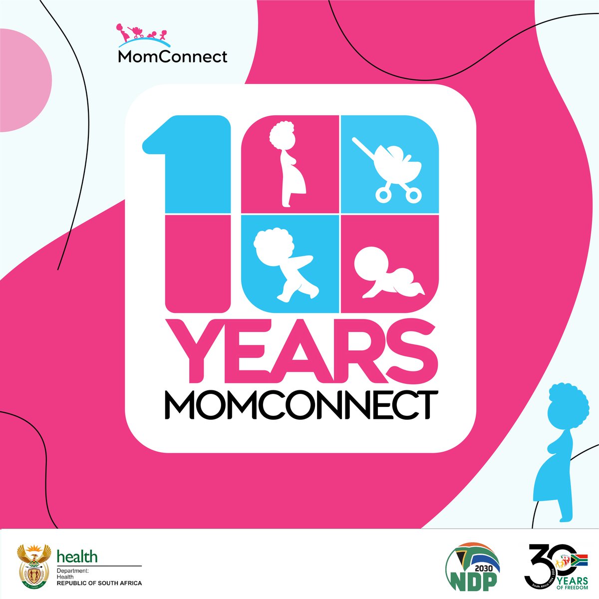 🎉 Happy 10th Birthday, MomConnect! 🎉

Today, we raise a virtual toast to 10 incredible years of MomConnect! 🥳 This remarkable journey began in 2014 with a vision to empower South African mothers with vital health information and support. #MomConnect #10years