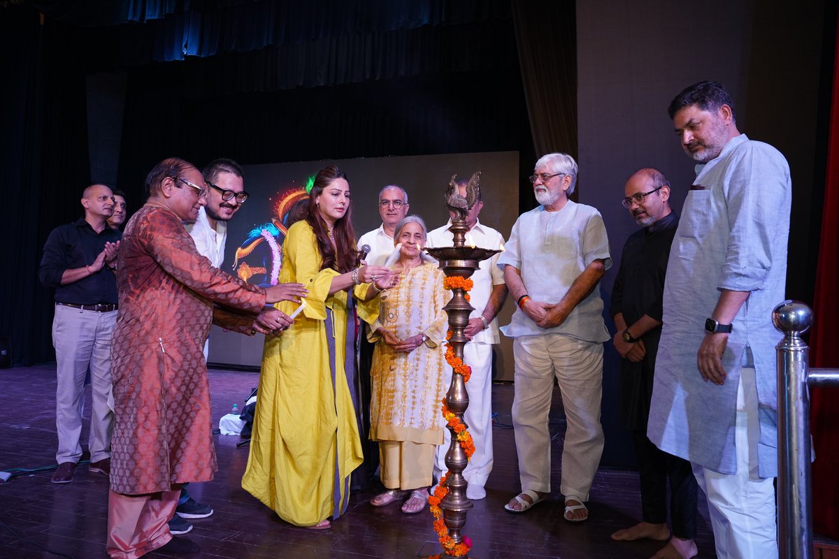 TalkiesXAJF's tweet photo. We are beyond thankful for the overwhelming love and support that "Meera: A Musical Storytelling" received in Delhi♥️ Your presence made the evening magical and filled the auditorium with pure devotion and joy. https://t.co/mlhnzvnp9D