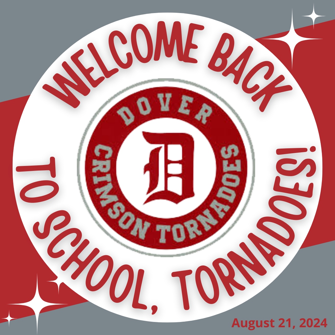 CityDover's tweet photo. 🌪️ Welcome back to school, Tornadoes! 🌪️ We hope the 2024-2025 school year brings you many exciting adventures in your academics! #WeAreDover https://t.co/HtmdBRggVe