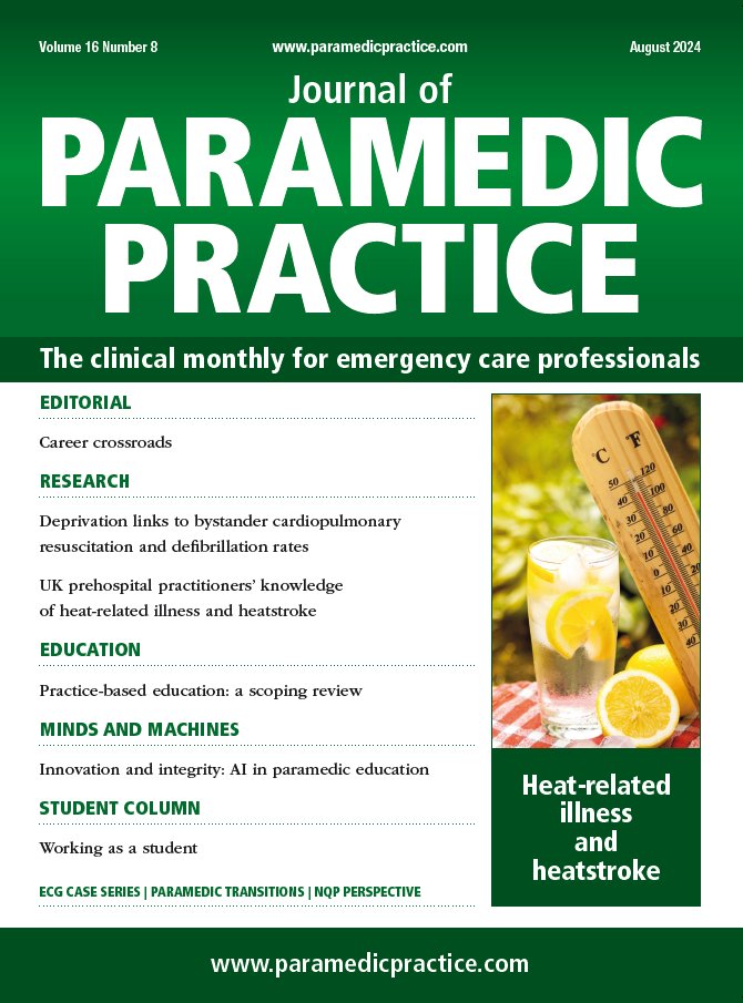 The August issue of <a href="/Para_Practice/">Paramedic Practice</a> is available on MAG Online Library, providing crucial updates and insights for paramedics and pre-hospital care providers. 🚑

Access it now via #OpenAthens: magonlinelibrary.com/toc/jpar/curre…

#ParamedicPractice #CPD #MAHealthcare