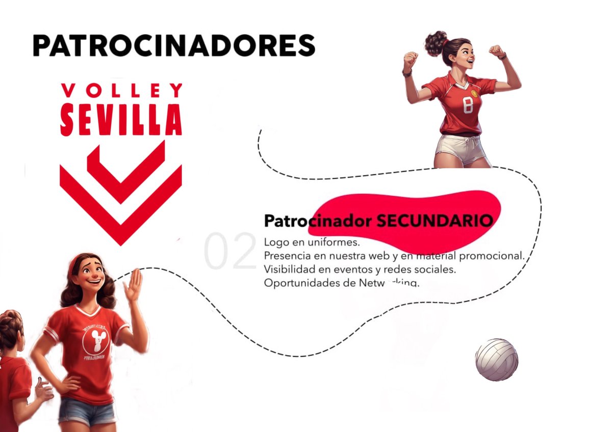 Cvjvsevilla's tweet photo. ¡Sé parte del equipo como Patrocinador Secundario! Tu marca tendrá presencia clave en nuestros eventos y redes, apoyando al Club Voleibol JVSevilla en cada jugada. ¡Juntos llegamos más lejos! 🏐🔥 #PatrocinioSecundario #ImpulsaTuMarca #VoleibolJVSevilla https://t.co/flmnGH1QC0