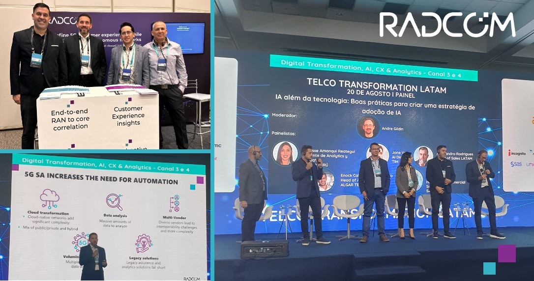 RADCOMUpdates's tweet image. Join RADCOM for the 2nd day at Telco Transformation in Rio de Janeiro. Meet us to discuss how to redefine 5G customer experiences with AI-driven analytics, NWDAF and closed-loop automation.
#conectalatam #TelcoTransformationLATAM