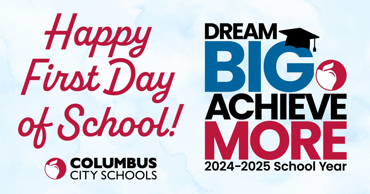 ColsCitySchools's tweet image. HAPPY FIRST DAY OF SCHOOL! 🎉 We are SO excited to welcome back #OurCCS family to a new year where they can Dream Big to Achieve More! #OurCCS #FirstDayCCS