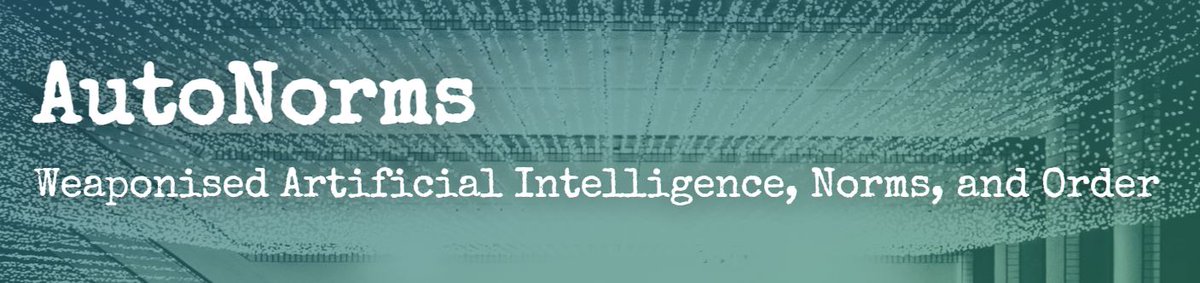 The AutoNorms Project (@autonorms) on Twitter photo On 19 September, AutoNorms' <a href="/IngvildBode/">dr ingvild bode</a> will deliver her inaugural lecture as Professor at the Department of Political Science at SDU. The lecture is entitled "Military Applications of #AI: Challenges and Perspectives". 
Register to attend:
conferencemanager.dk/tiltraedelsesf… On 19 September, AutoNorms' <a href="/IngvildBode/">dr ingvild bode</a> will deliver her inaugural lecture as Professor at the Department of Political Science at SDU. The lecture is entitled "Military Applications of #AI: Challenges and Perspectives". 
Register to attend:
conferencemanager.dk/tiltraedelsesf…