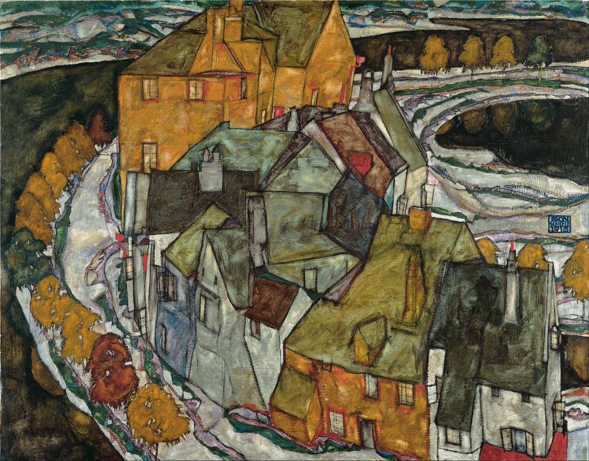 picks_of_today's tweet photo. Schiele – Crescent of houses II (Island town), 1915
#picksoftodayAug21 #fineart #artwork #artist #canvas #oilpainting #artlover #artgallery #art #MuseumCollection #ArtOfTheDay #masterpiece #EgonSchiele #Expressionism #AustrianArt #UrbanArt #ArchitectureArt #ArtInspiration https://t.co/8PebmW3ygs