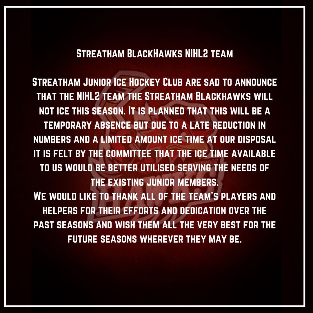 Streatham Black Hawks (@streathamnihl2) on Twitter photo 