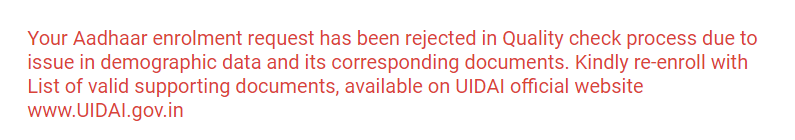 bmktts's tweet photo. #UIDAI, #Aadhaar,#Scam For super senior CItizens , over 90, it is difficult to visit the updation centres like PO &amp; Banks and then receive a message like this. They also pay for this updation after 10 years. This is a common occurance. Why can't it be closed at site itself? https://t.co/tI0Fb2mlWe