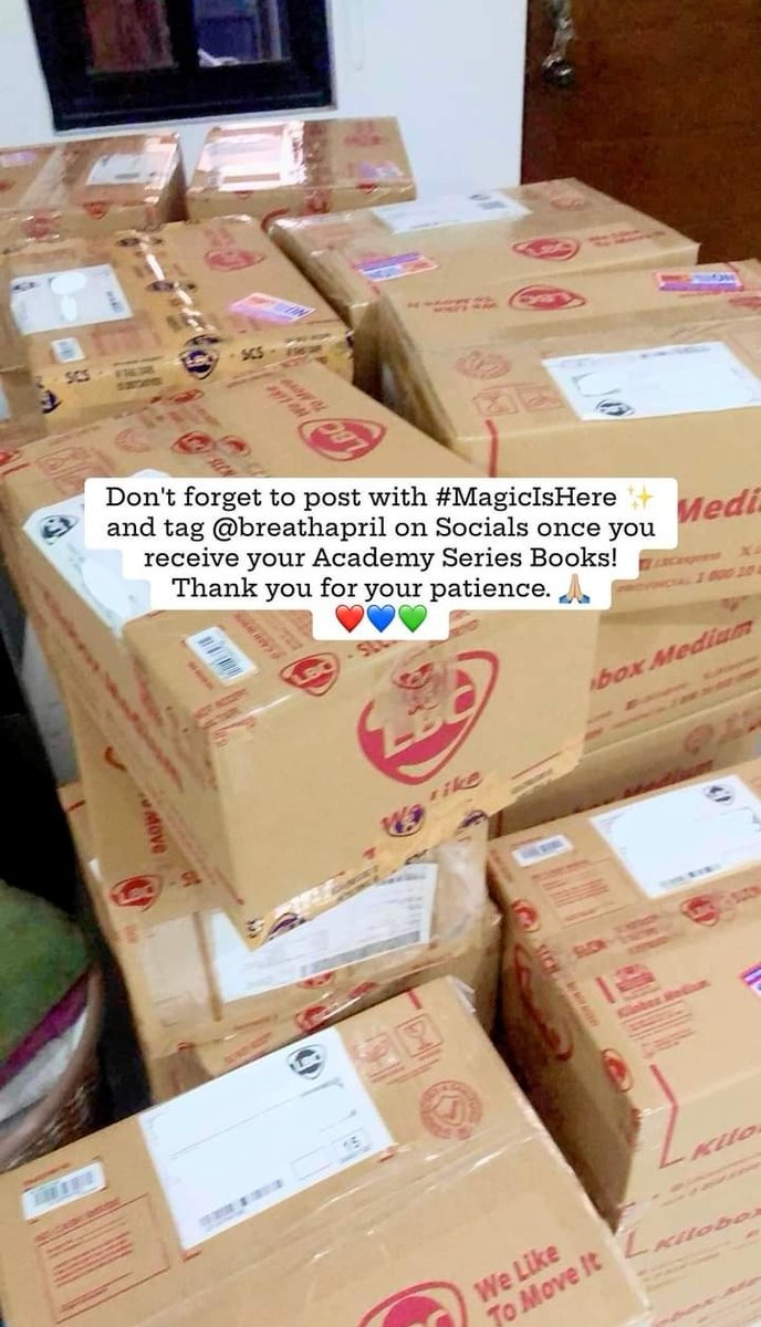 lovesAprilAvery's tweet photo. "Don't forget to post with #MagicIsHere ✨ and tag @breatheapril on socials once you receive your Academy Series Books! Thank you for your patience. 🙏🏻❤️💙💚"

Lapit na talaga sila umuwi. 🥹 Excited na ako. 🥹 https://t.co/ESrjrMsxz3