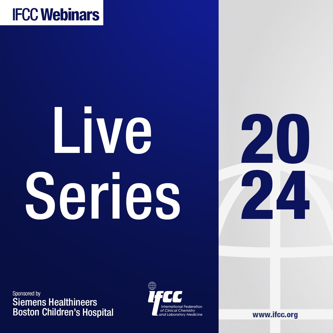 IFClinChem's tweet photo. Did you miss the latest webinars?

Make the most of the opportunity to review them all on our IFCC eAcademy platform and earn exclusive certificates of participation upon completion.

Visit the eAcademy: https://t.co/9BAyOQTUgf

Register to the eAcademy (https://t.co/OQ1sxecqQA) https://t.co/EhZURC5eKG