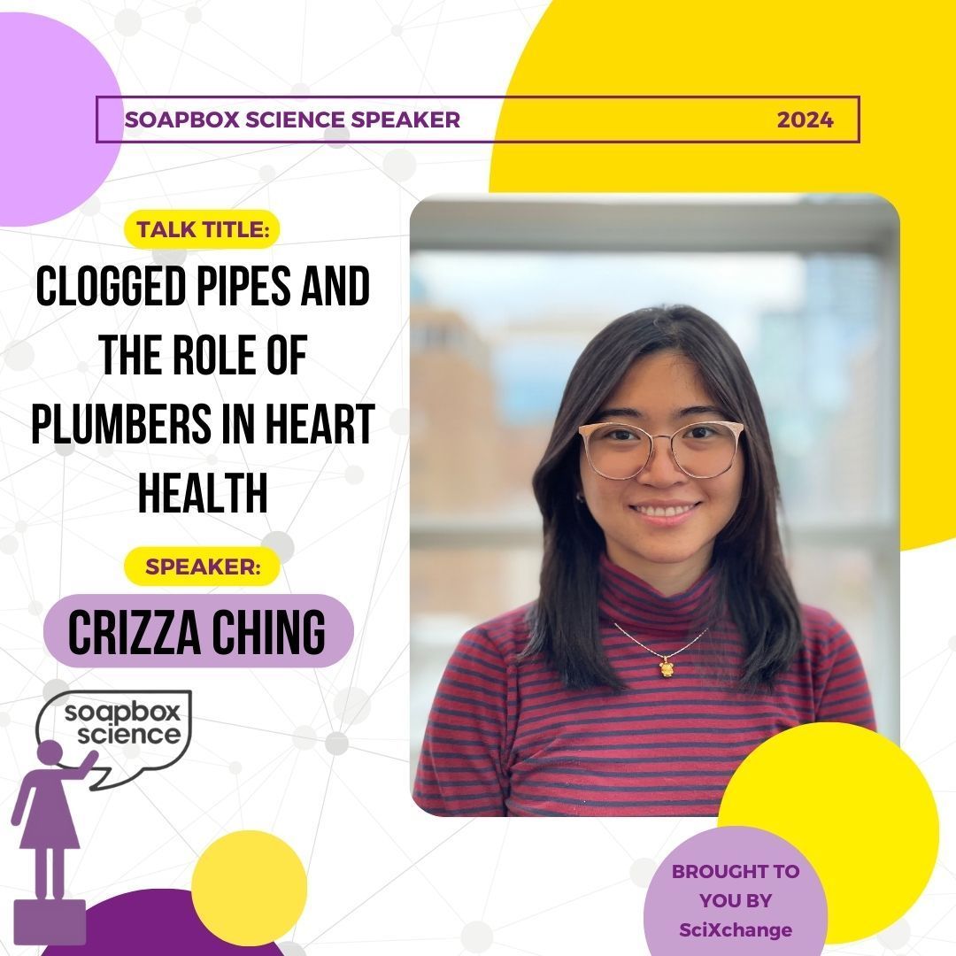 SciXchangeTMU (@scixchangetmu) on Twitter photo Join us for #SoapboxSciTO, Sept 28 to hear Crizza share her groundbreaking discoveries! She researches the fats that clog up the pipes in our bodies which cause diseases and how we can detect disease early before it becomes a stroke.
Learn more: <a href="/UHNSTEMPathways/">UHN STEM Pathways</a> <a href="/SoapboxScience/">Soapbox Science</a> Join us for #SoapboxSciTO, Sept 28 to hear Crizza share her groundbreaking discoveries! She researches the fats that clog up the pipes in our bodies which cause diseases and how we can detect disease early before it becomes a stroke.
Learn more: <a href="/UHNSTEMPathways/">UHN STEM Pathways</a> <a href="/SoapboxScience/">Soapbox Science</a>