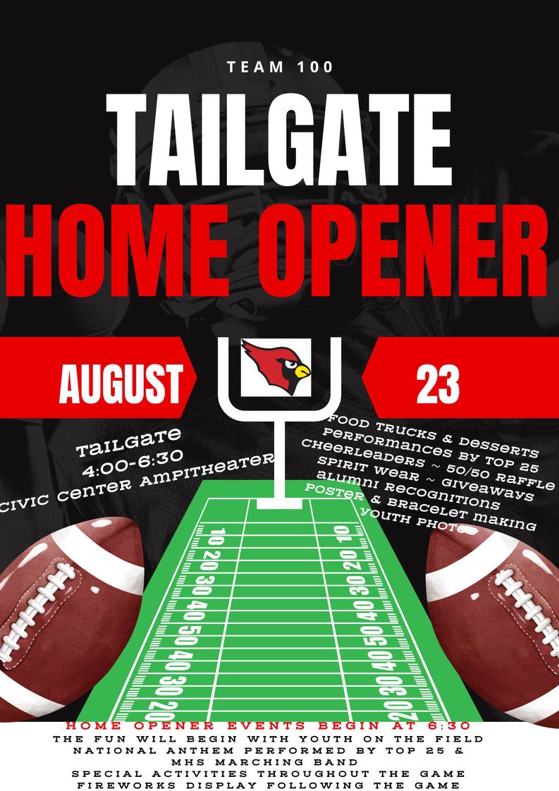 Follow Coach Gray to the tailgate on Friday 4-6:30 at Civic  Center Amphitheater. Can’t make it? Get your online 50/50 tickets here go.rallyup.com/6cc163