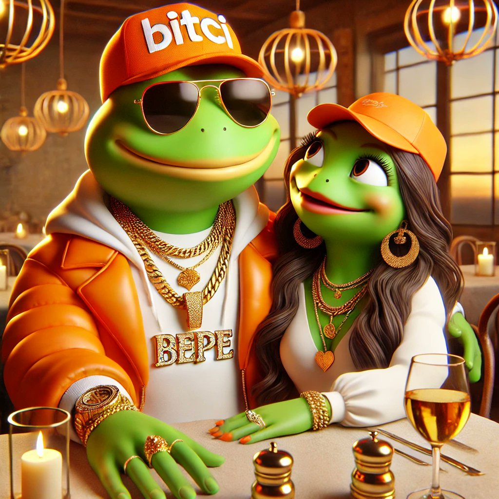 Date night vibes with my queen! 🐸👑 

Remember, treat your lady right, and she'll stand by your side through it all.. ✌🏼

#BEPE $BEPE